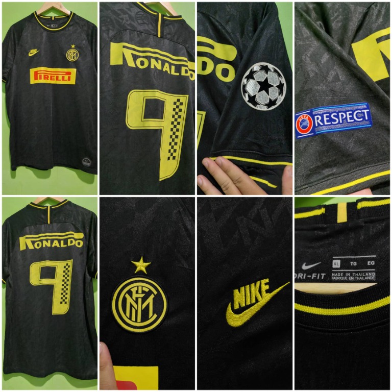Nike Pirelli Monogram Soccer Jersey (Ronaldo de Lima), Men's Fashion ...