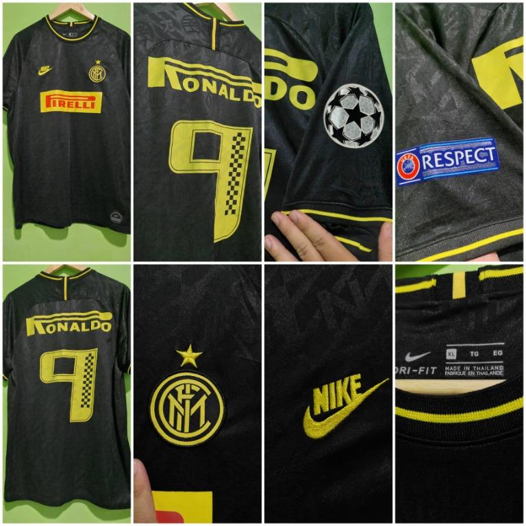Nike Pirelli Monogram Soccer Jersey (Ronaldo de Lima), Men's Fashion ...