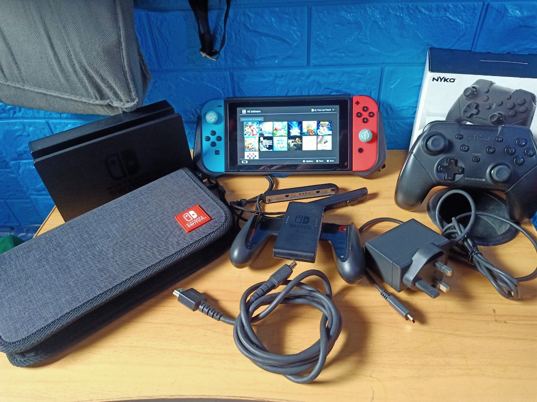 Nintendo Switch V1 JB 128gb Full Games, Video Gaming, Video Game