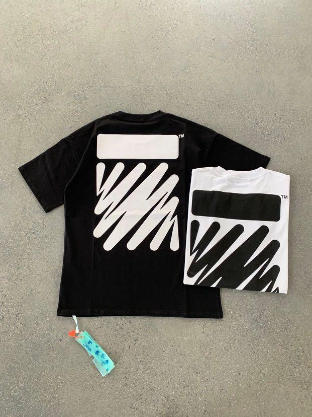 OffWhite Wave Diagonal T Shirt Luxury Apparel on Carousell