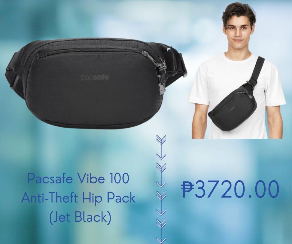 Pacsafe Vibe 100 Anti-Theft Hip Pack (Jet Black)