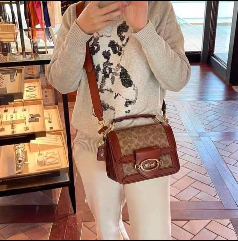 Original Coach Hero Women's Shoulder Bag In Signature Canvas C8450 ...