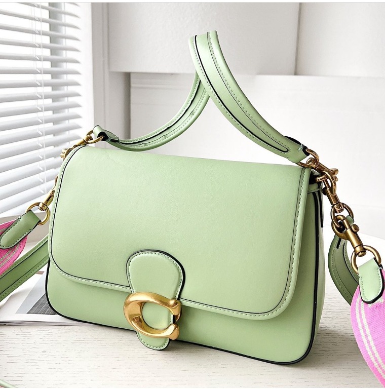 Original Coach Soft Tabby Smooth leather Women's Crossbody Bag C9804