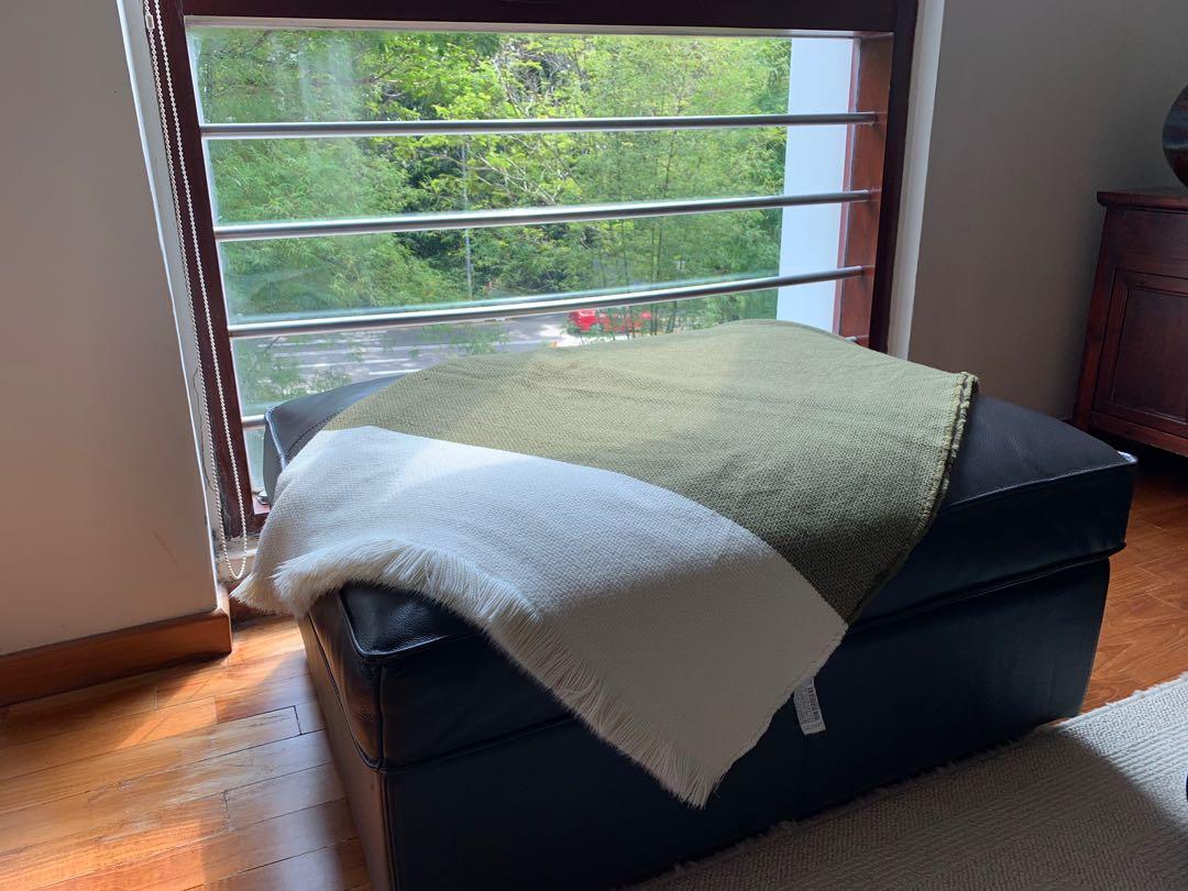 Package deal! Ikea KIVIK 3 Seater Leather Sofa with Chaise Lounge and