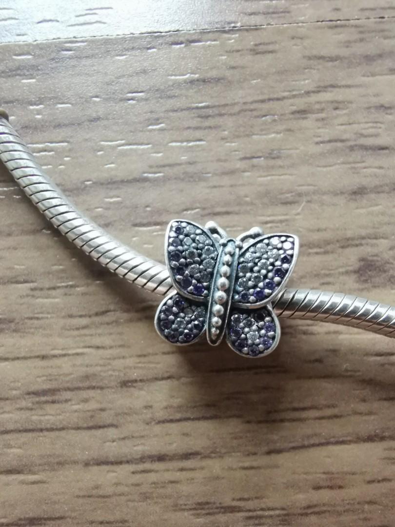Pandora purple butterfly charm on sale