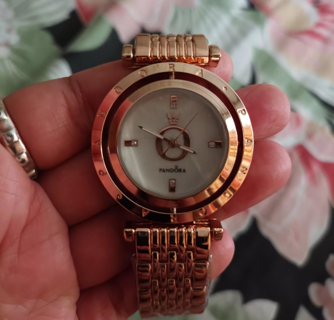 Pandora rose gold 2025 watch