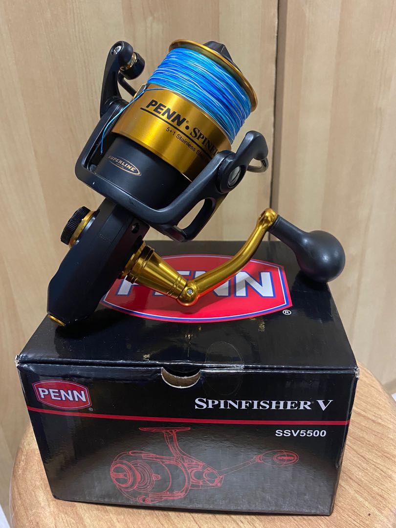 Penn Spinfisher V 5500 Spinning Reel, Sports Equipment, Fishing on