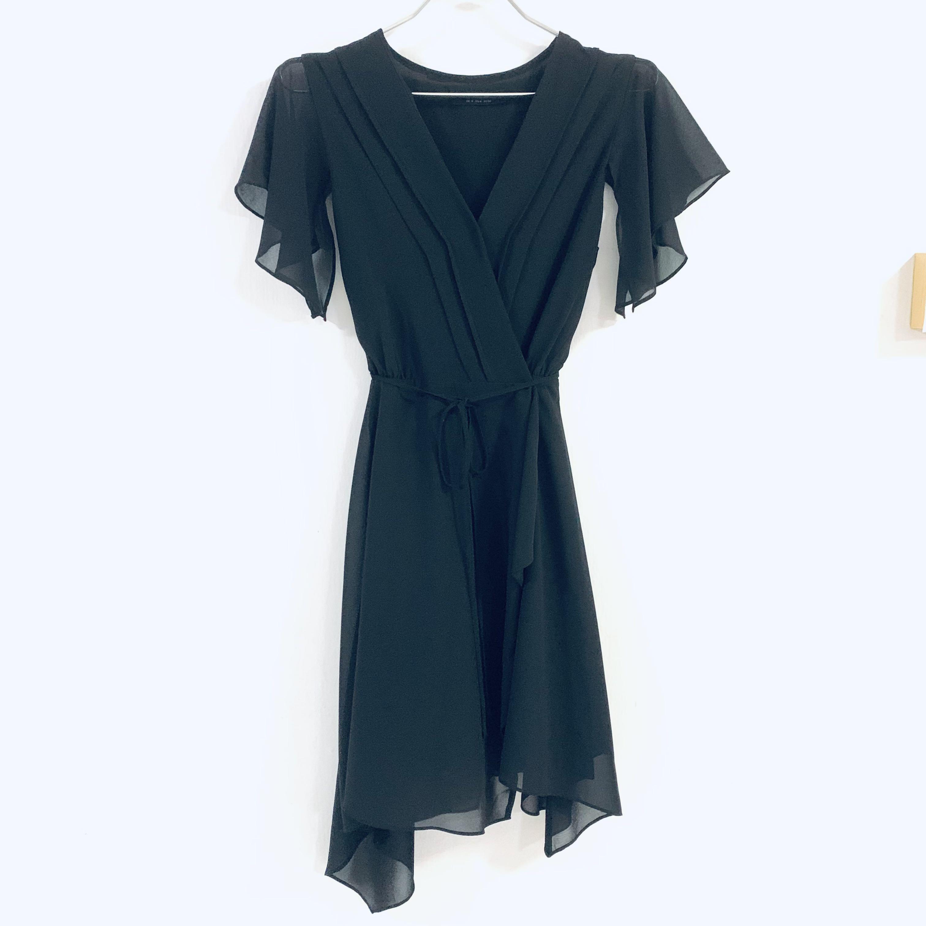 RRP 159GBP All Saints Asymmetrical little black Dress Women s