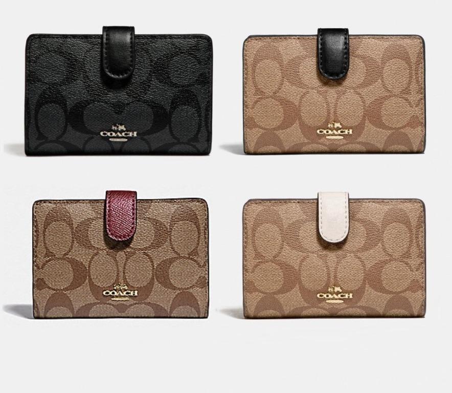 Sale COACH Medium Corner Zip Wallet F23553 Coach Wallet