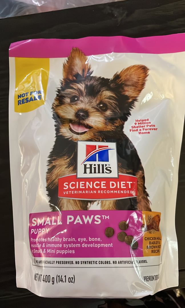 hill's science diet small paws puppy food