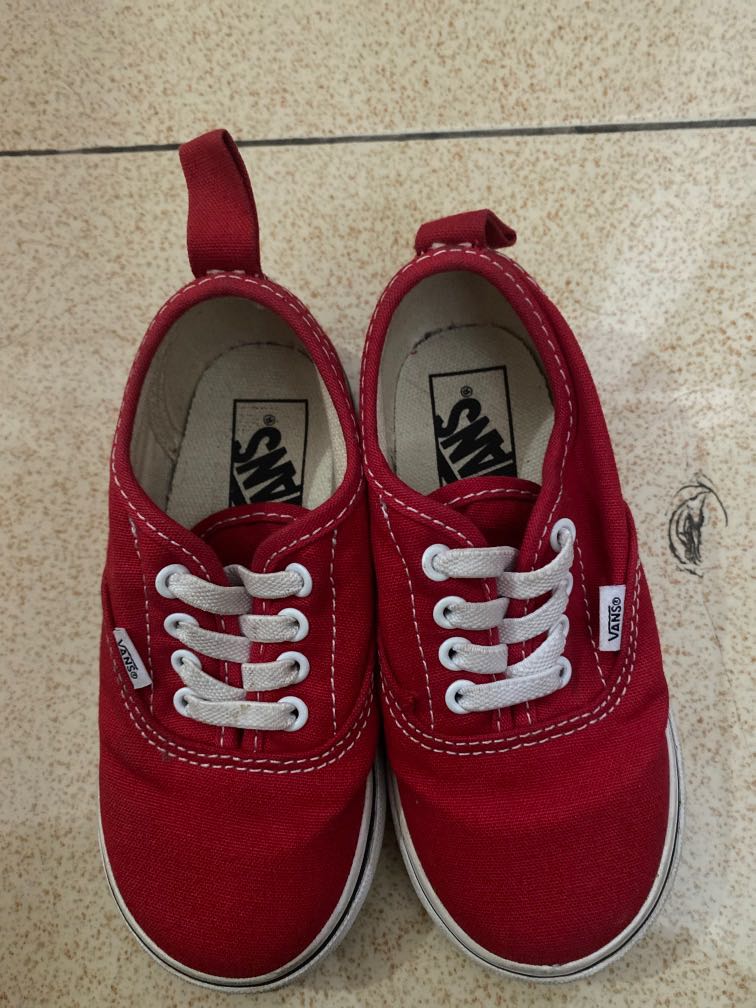 vans red shoelaces