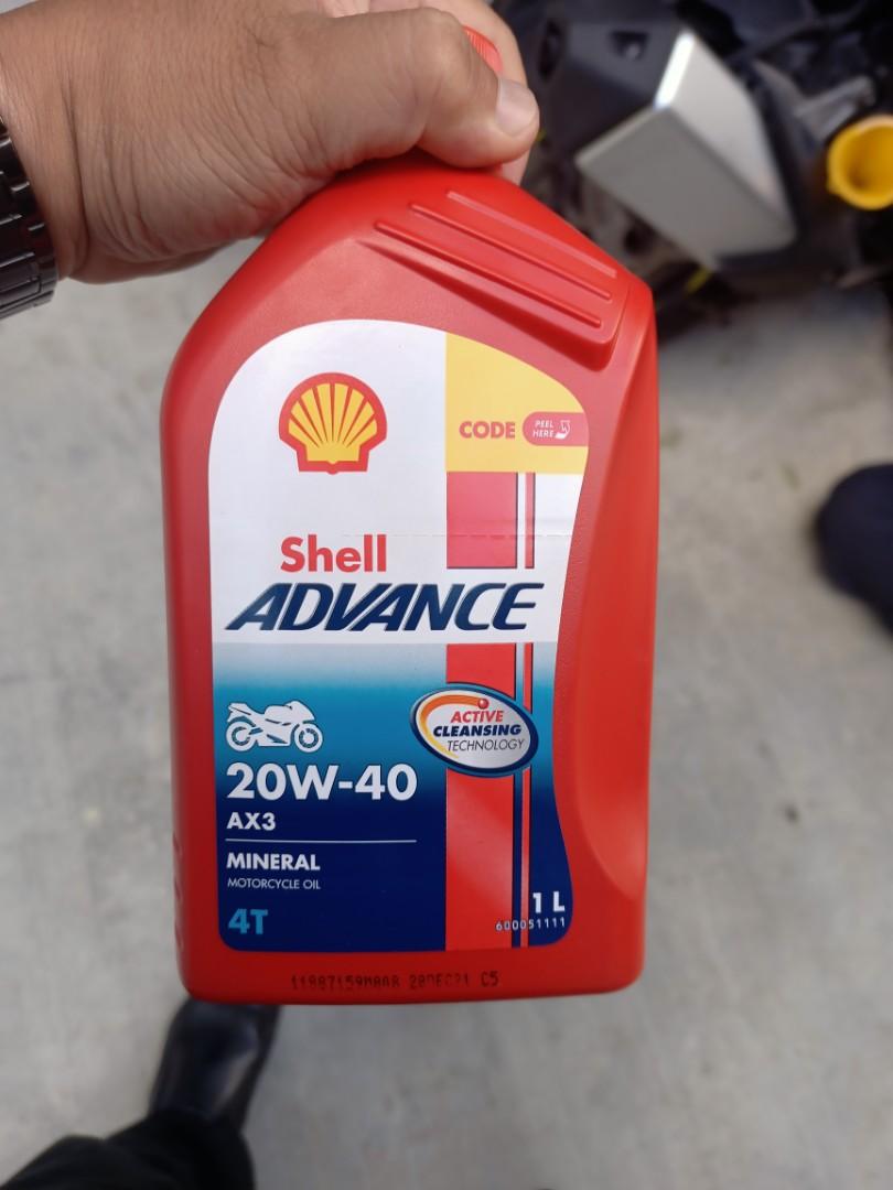 Shell Engine oil. 20w40 mineral, Motorcycles, Motorcycle Accessories