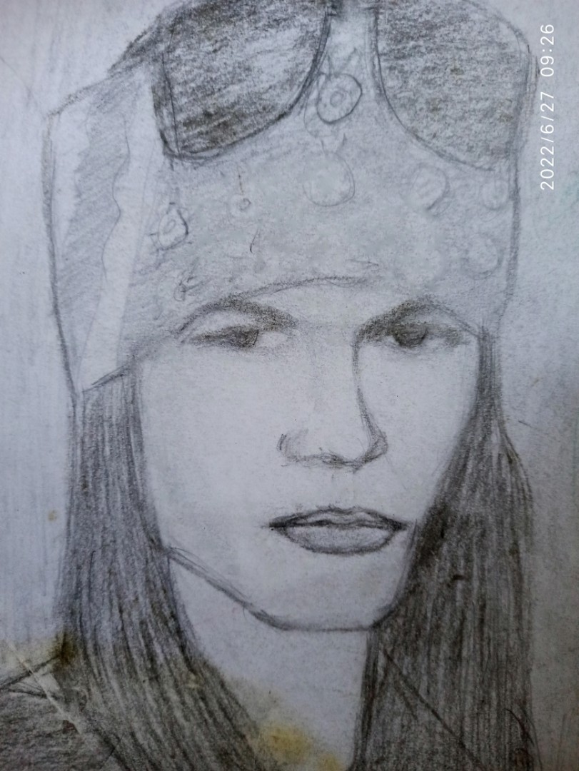 Sketsa Wajah Artis Axl Rose Gnr Desain And Kerajinan Tangan Karya Seni