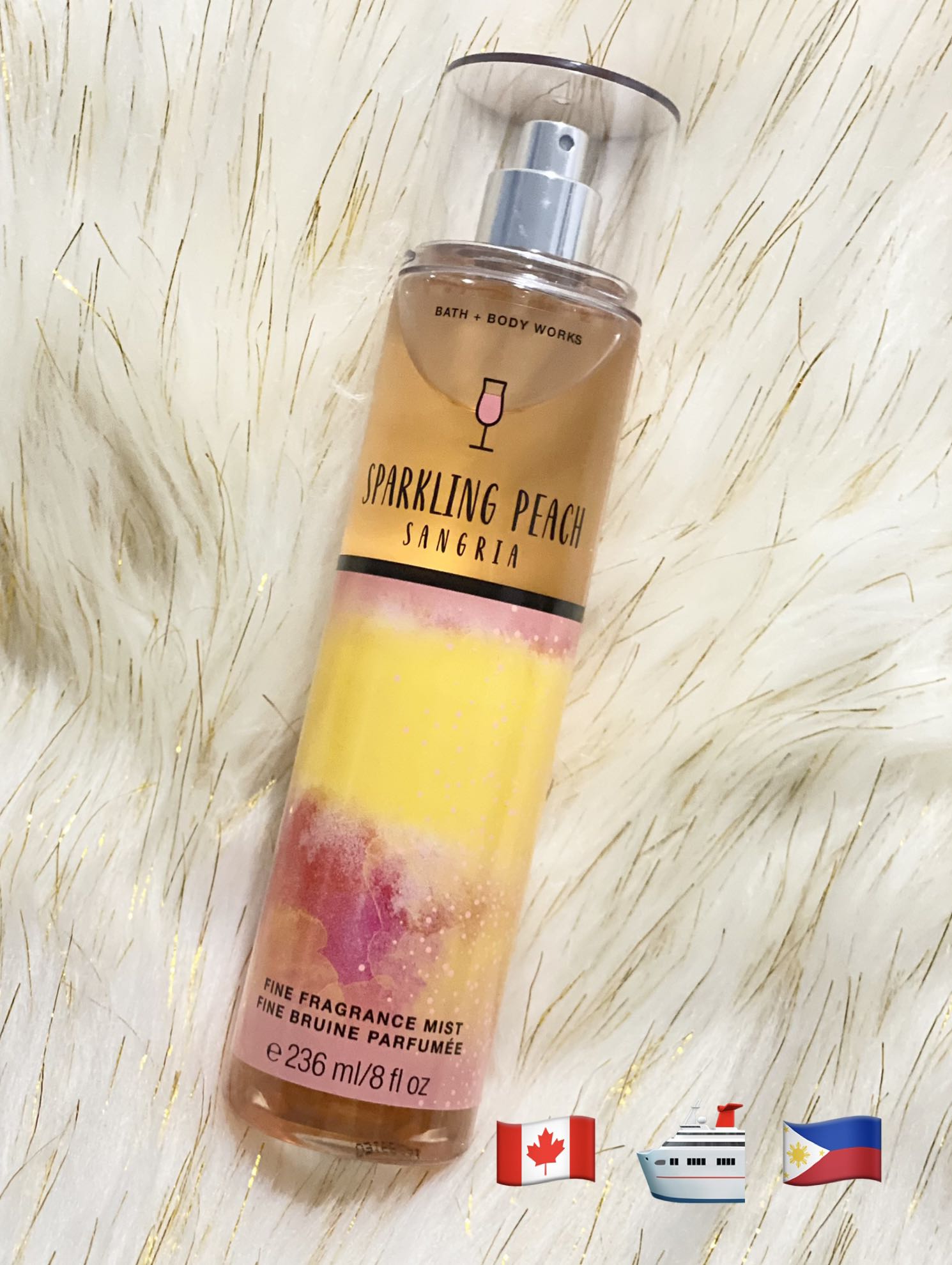Sparkling Peach Sangria Bath and Body Works Fragrance mist, Beauty