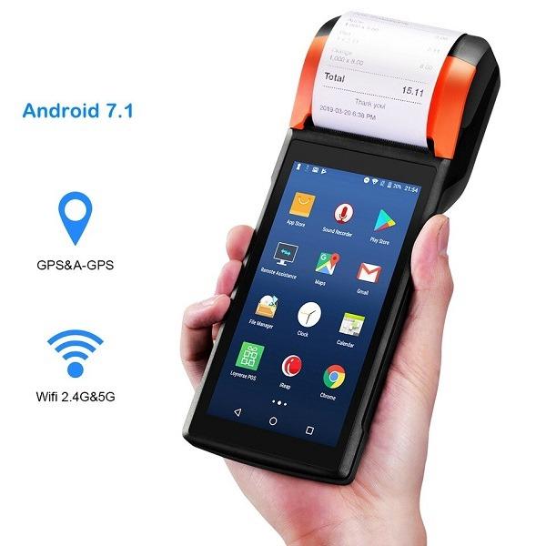 Sunmi V2 Android 7.1 PDA Handheld POS Terminal Printer, Mobile