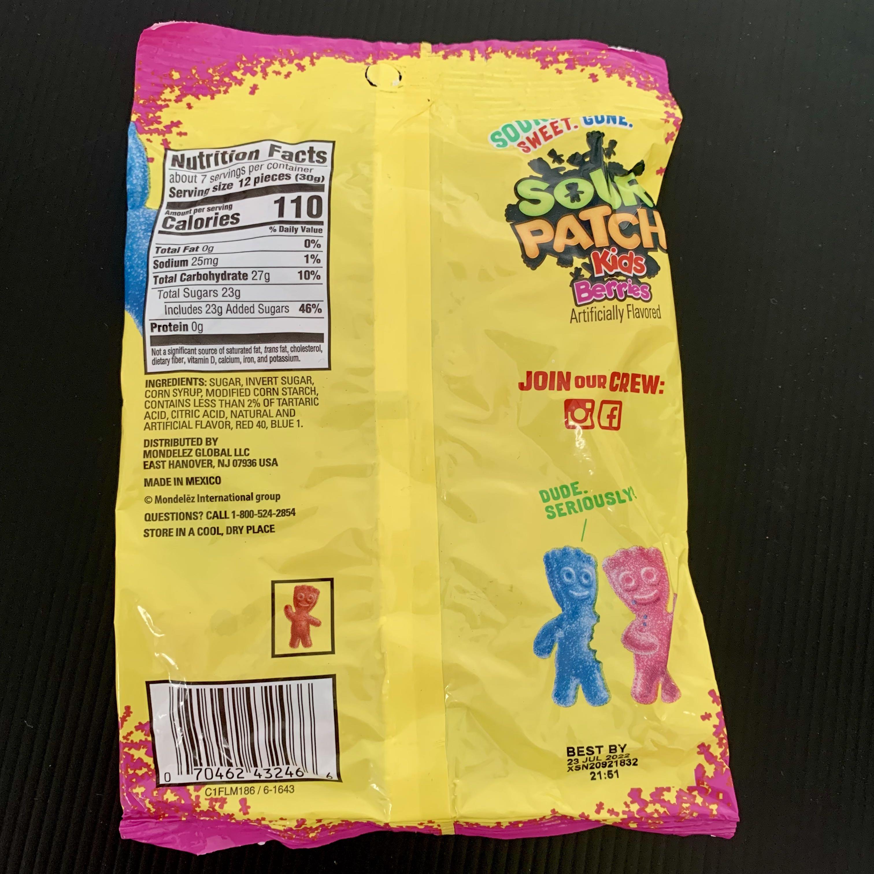 SUPER SALE Sour patch permen gummi kids berries exp 23July ...