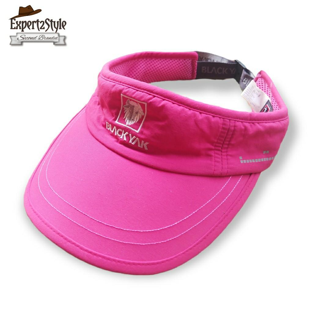 Topi Visor Golf Black Yak Pink Import 