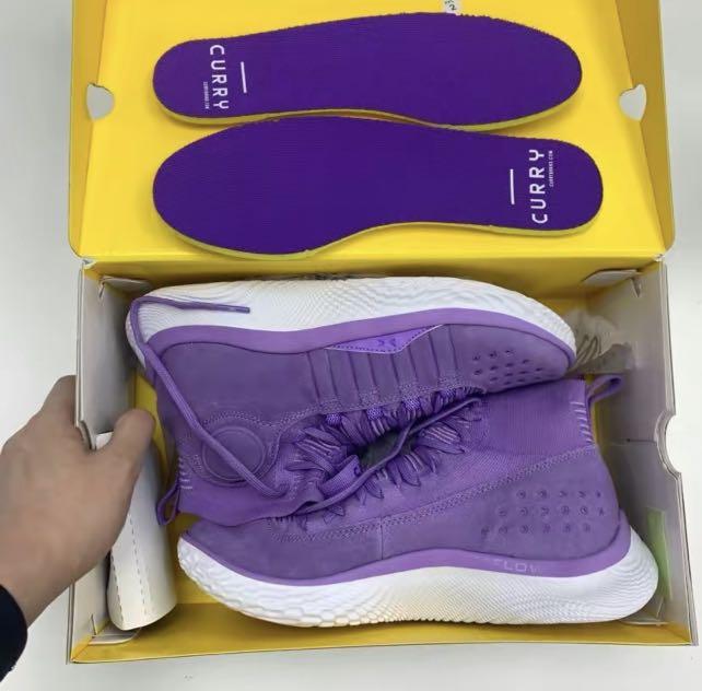 Under Armour Curry 4 Flotro Purple Curry Lucky Shoes