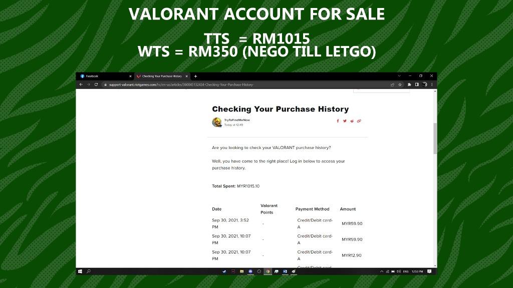 Valorant Account for Sale, Video Gaming, Gaming Accessories ...