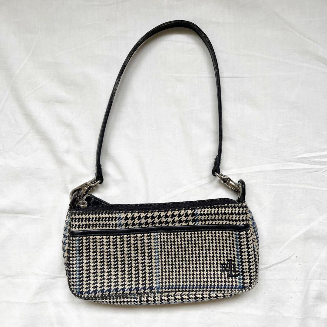 Ralph lauren hotsell black leather tote