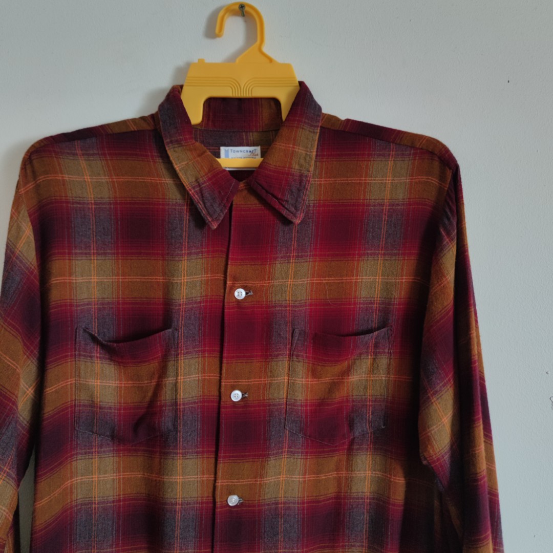 シャツ towncraft ombre check shirt 60's 【期間限定お試し価格