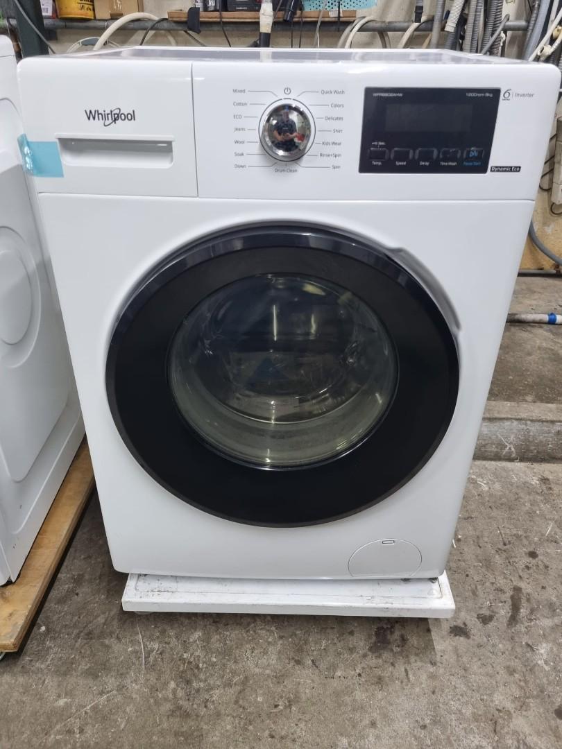Whirlpool 8kg front load Washing machine Model: WFRB802AHW, TV & Home ...