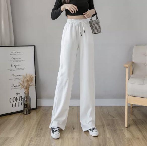White Casual Pants