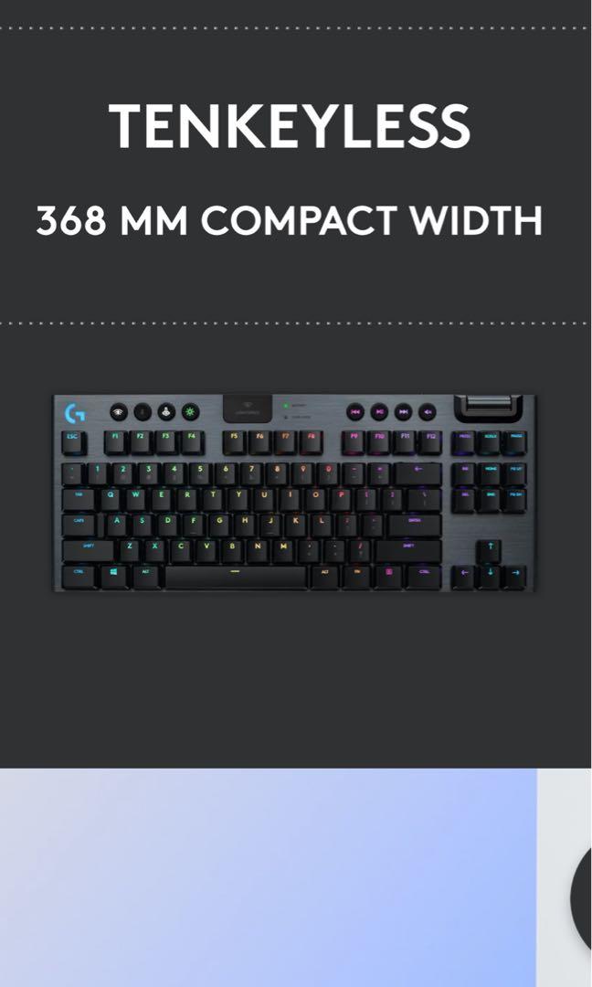 (With Logitech Wrist Rest) Logitech G915 Wireless RGB Mechanical Gaming