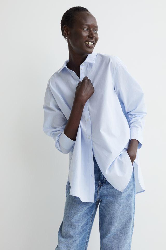 H&m light blue shirt 2025