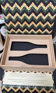Wooden Wine gift box - can fit 2 bottles of wine