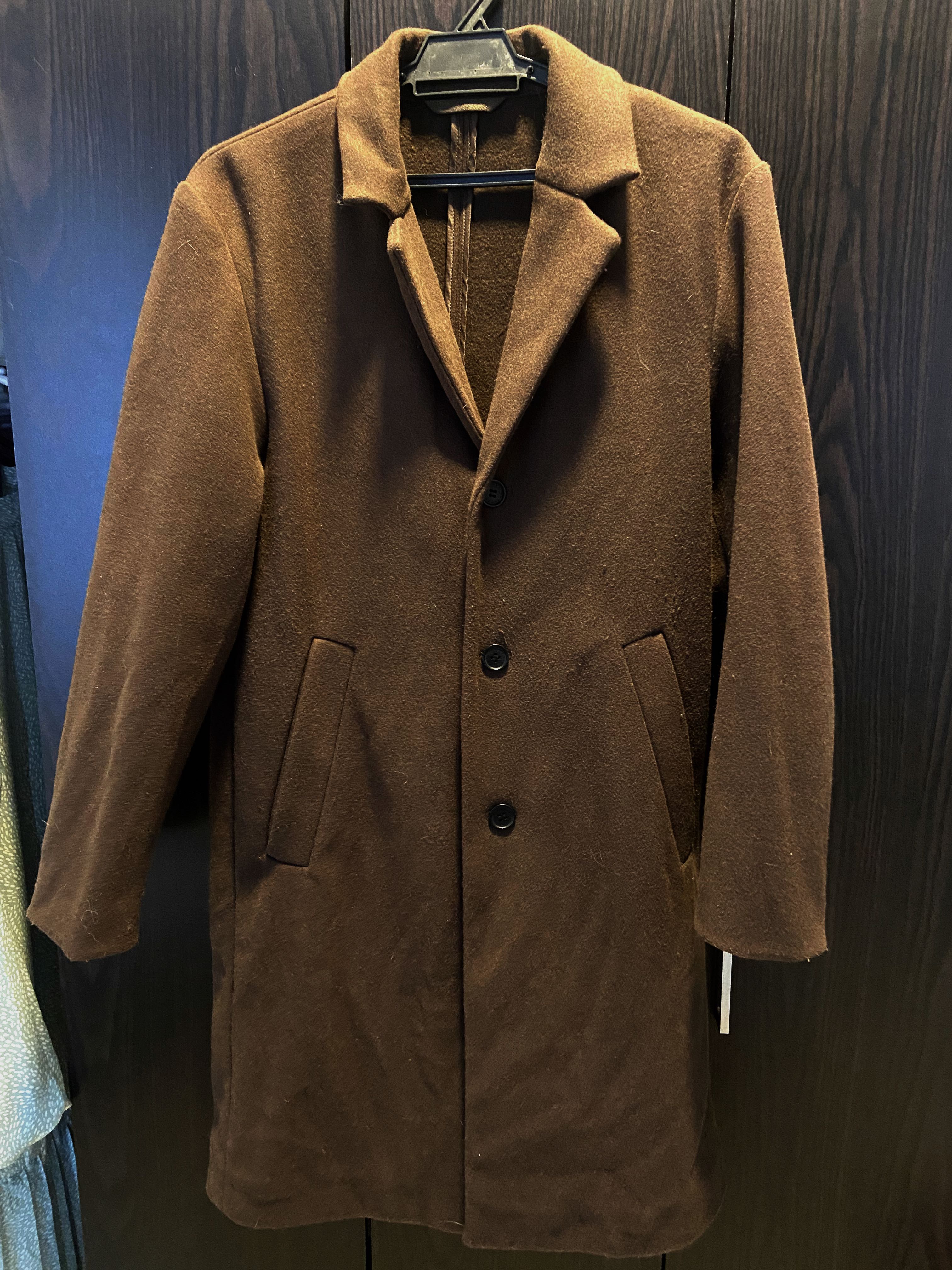 Hollister wool blend coat deals