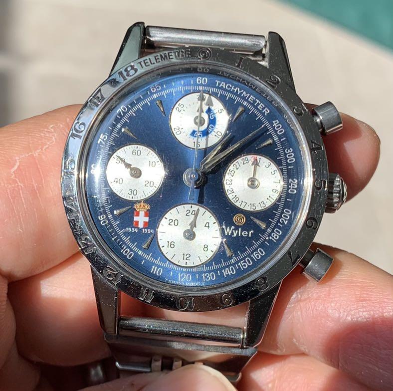 RARE WYLER 1934 1994 Italian World Cup Soccer Champion 60th Anniversary Chronograph Limited Edition