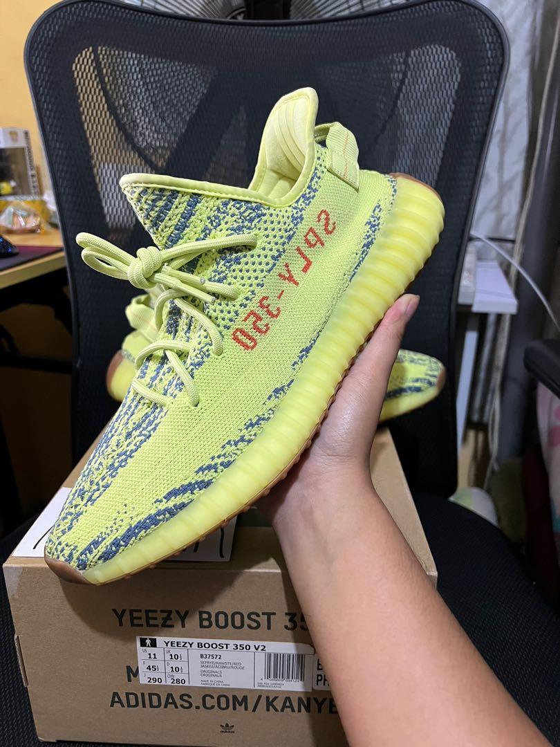 Yeezy Boost 350 v2 Frozen Yellow Men s Fashion Footwear