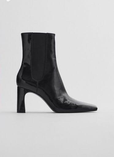 ZARA BOOTS BLACK LEATHER from 699k not 
