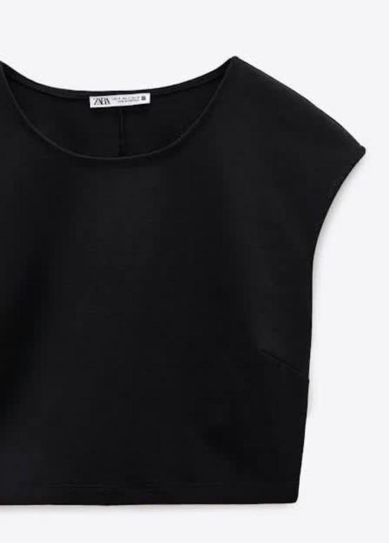 Zara Crop Top, Women's Fashion, Tops, Sleeveless on Carousell