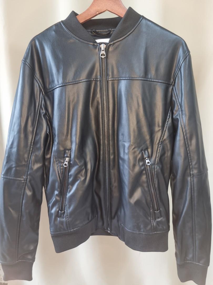 ZARA Leather Jacket, Men's Fashion, Coats, Jackets and Outerwear on