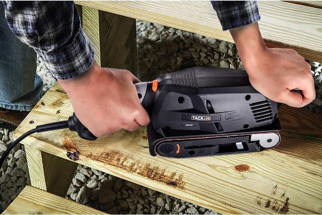 [471] Tacklife PSFS1A 600W Belt Sander, Furniture & Home Living, Home