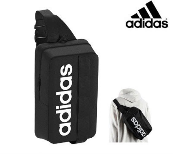 Adidas Linear Core Crossbody Bag Front Zip Pocket, Men's Fashion, Bags