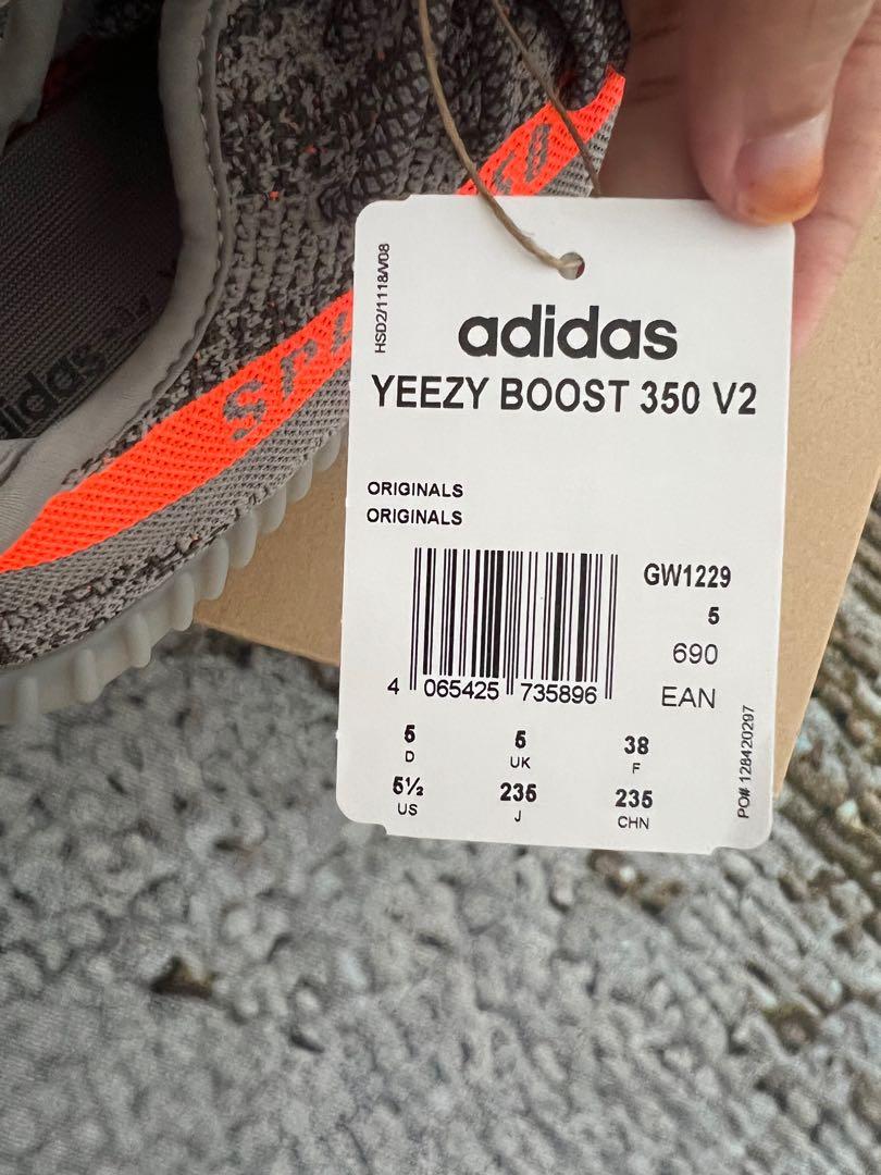 Adidas Yeezy Boost 350 V2 Beluga RF / Steeple grey / Solar Red, Men's  Fashion, Footwear, Sneakers on Carousell