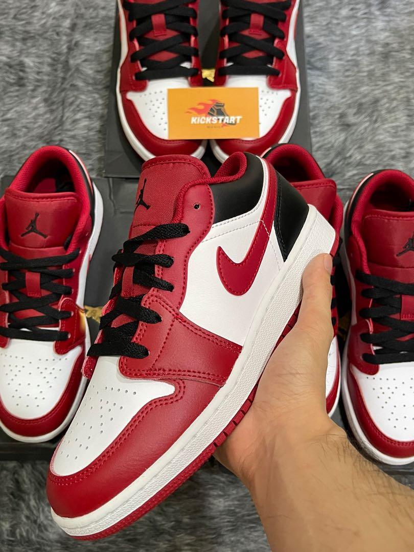 Air Jordan 1 Low Reverse Black Toe GS Men s Fashion Footwear