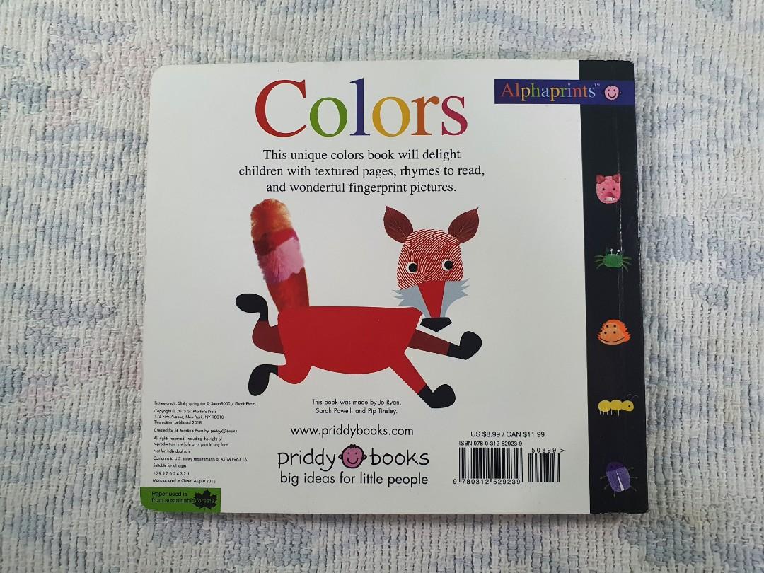 Alphaprints Colors, Hobbies & Toys, Books & Magazines, Children's