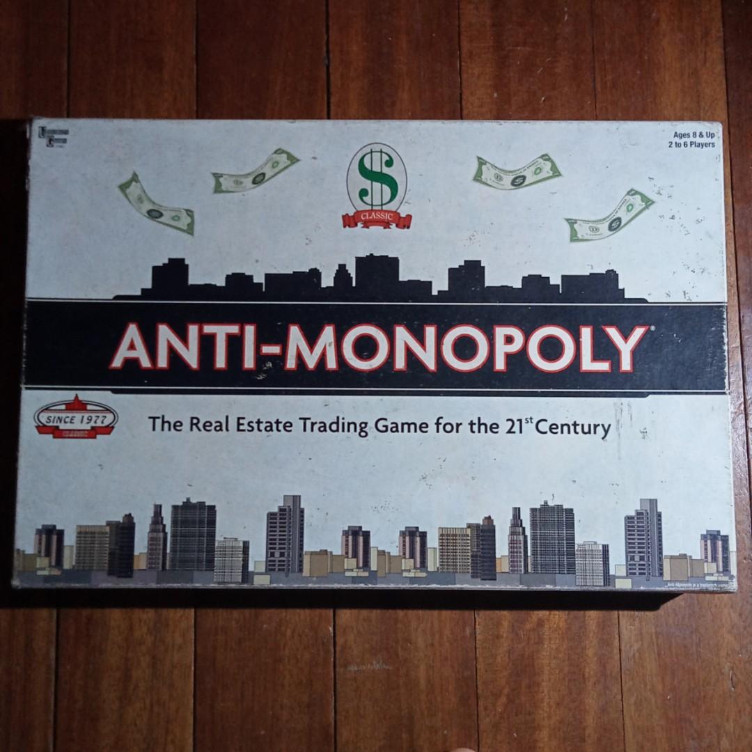 Anti- Monopoly (Category: Board Games & Puzzles) located in Abucay. Submitted by kklpp (Listing ID 1169299552, Image 1). Description: - the box is a bit worn out - from Australia - mechanics of the game is inside.