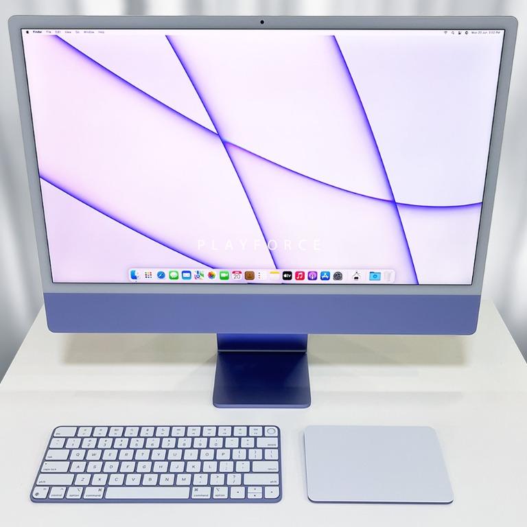 apple imac m1 パープル - Macデスクトップ