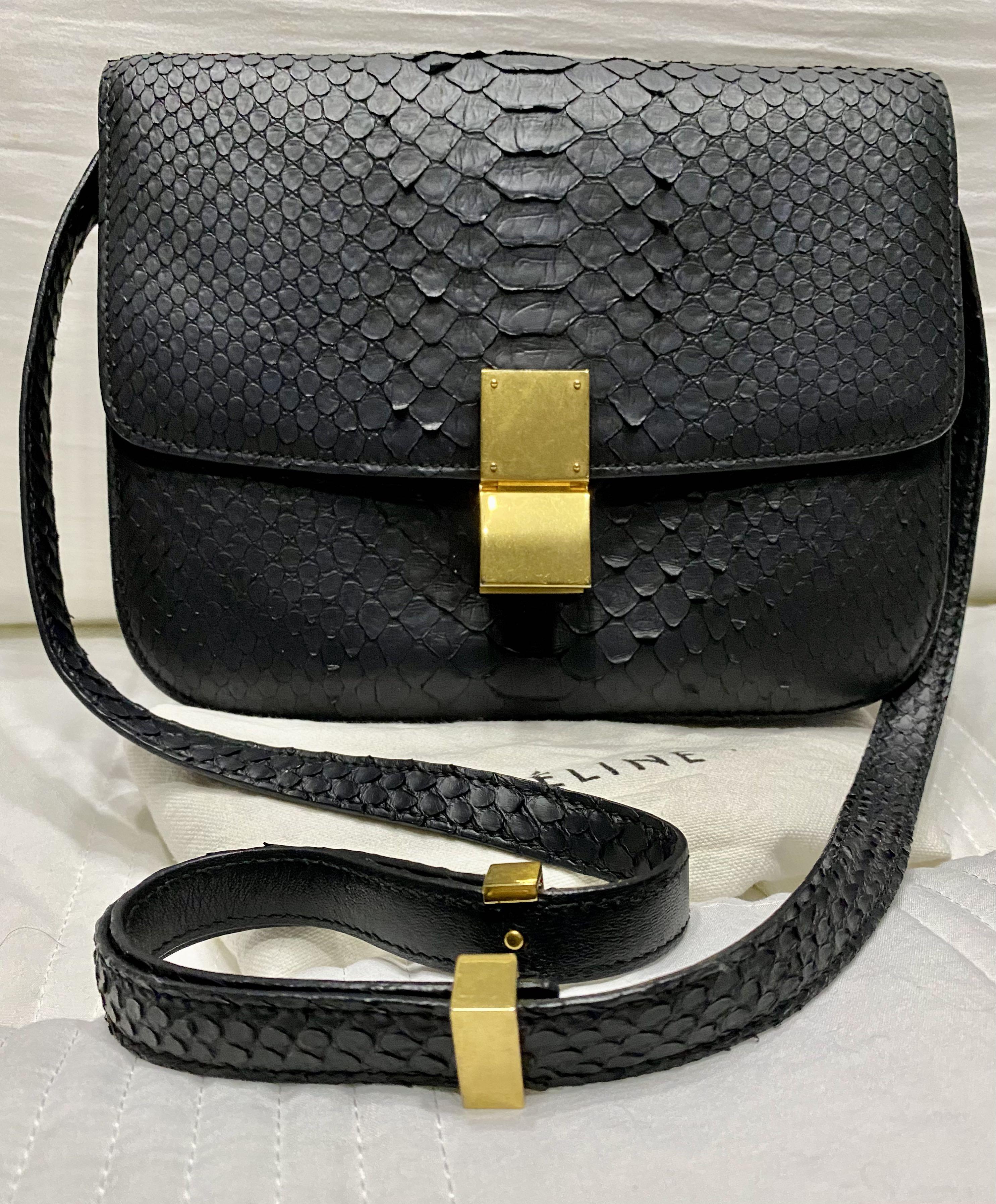 Celine python box bag on sale