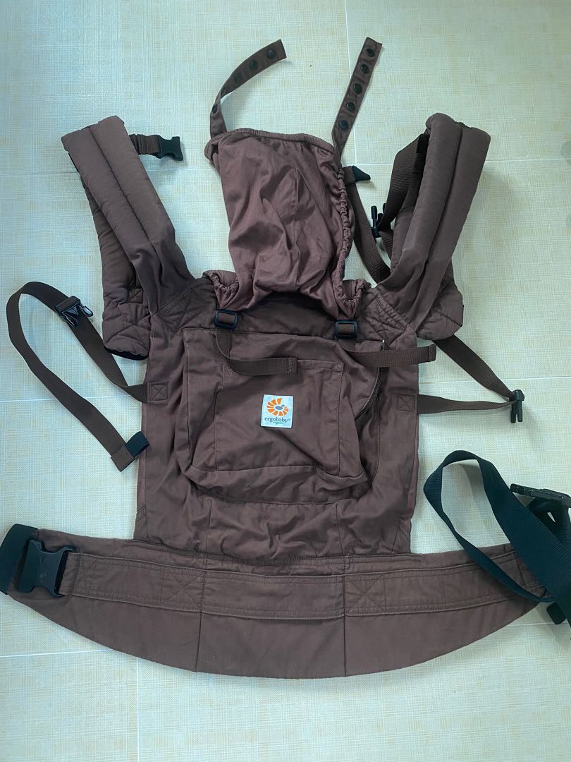 Authentic Ergobaby Carrier Organic Dark Chocolate