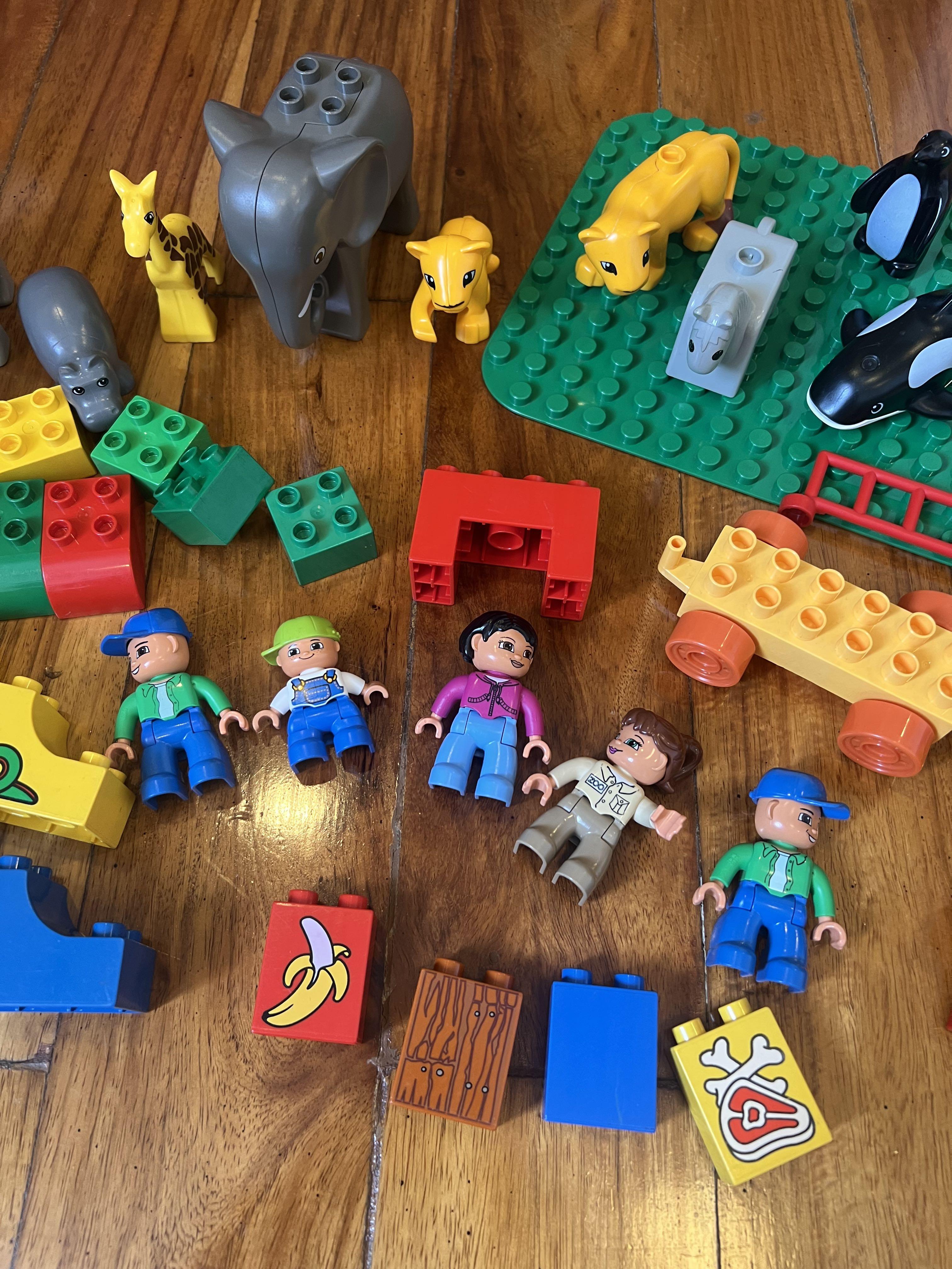 Authentic Lego duplo toys set with box (Category: Lego & Building Sets) located in Quezon City. Submitted by liz.ty (Listing ID 1169294274, Image 3). Description: Total of 100 pcs bricks, animal figures, vehicles accessories etc. With inclusive of Authentic lego storage box. Stimulates your children’s imagination. Sturdy toys that can be use for ages. Non toxic material toys, safe for your child. Selling at 3,800.