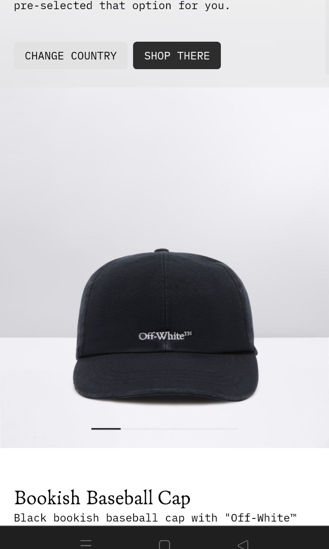 white bookish baseball cap xs 