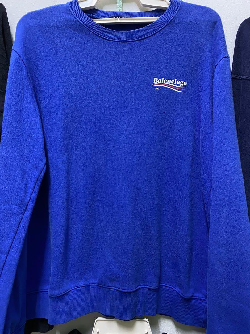 Balenciaga sales sweatshirt blue