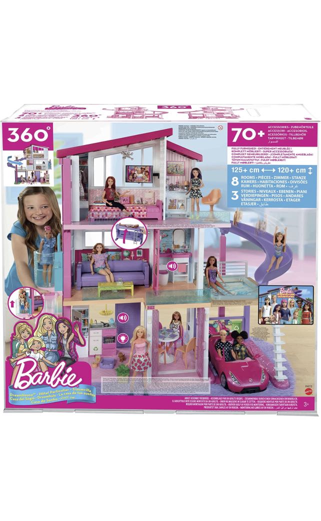 NEW Barbie Dreamhouse Adventures Dollhouse With Bunk Beds And Pool
