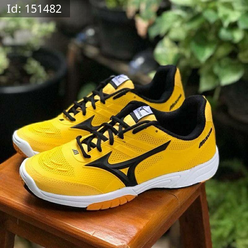 brandsaleOSO Sneakers Sepatu Running Mizuno Kuning